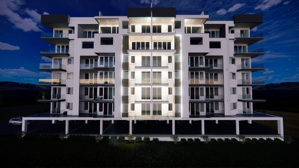 Moon Hill Estates apartment exterior with landscaping