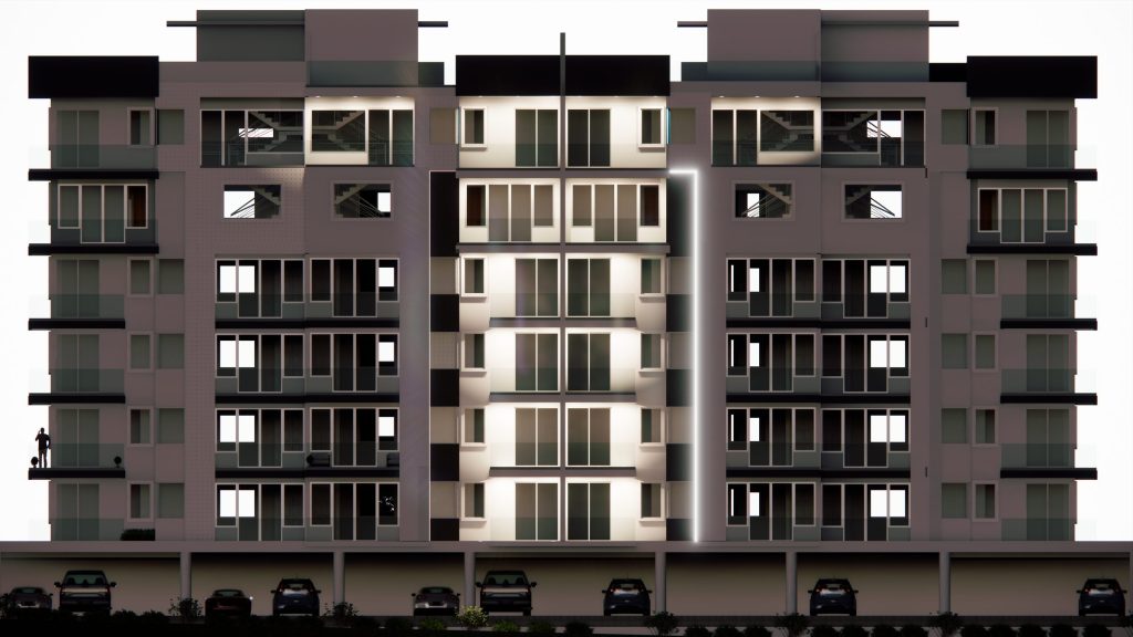 Moon Hill Estates apartment building front elevation