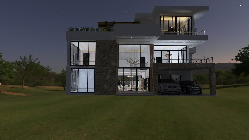 Villa terrace at Moon Hill Estates